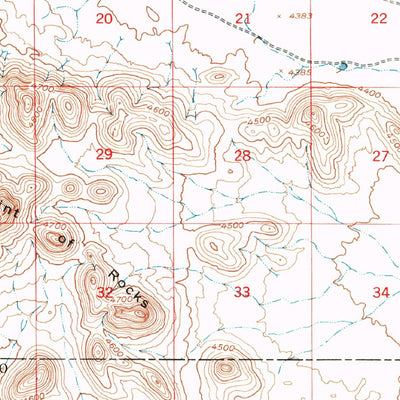 United States Geological Survey Chicken Well, NM (1948, 62500-Scale) digital map