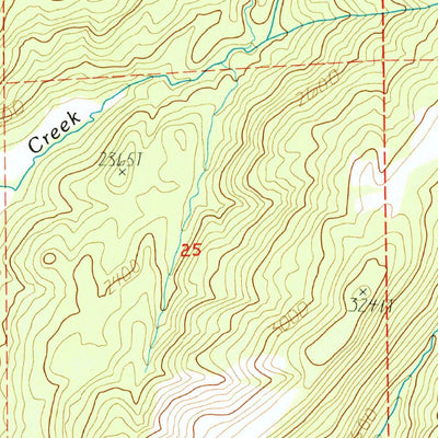 United States Geological Survey Chickencoop Canyon, CA (1986, 24000-Scale) digital map