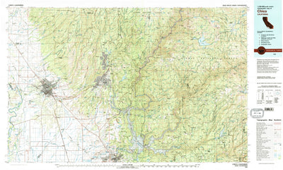 United States Geological Survey Chico, CA (1980, 100000-Scale) digital map