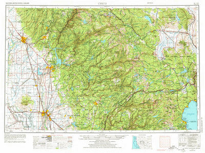 United States Geological Survey Chico, CA-NV (1958, 250000-Scale) digital map