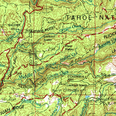 United States Geological Survey Chico, CA-NV (1958, 250000-Scale) digital map