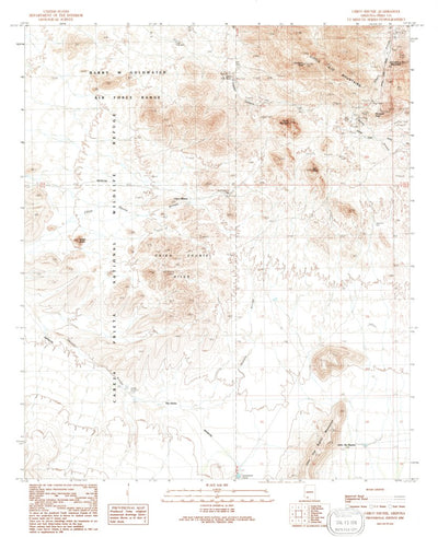 United States Geological Survey Chico Shunie, AZ (1990, 24000-Scale) digital map
