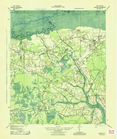 United States Geological Survey Chicora, SC (1943, 62500-Scale) digital map
