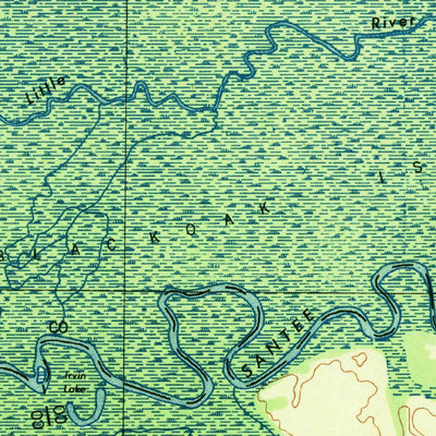 United States Geological Survey Chicora, SC (1943, 62500-Scale) digital map