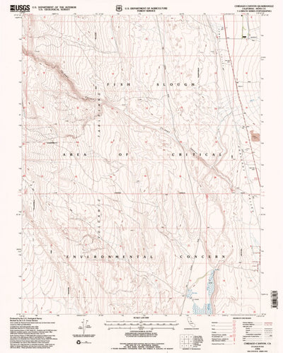 United States Geological Survey Chidago Canyon, CA (1994, 24000-Scale) digital map