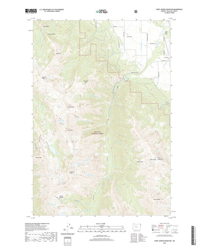 United States Geological Survey Chief Joseph Mountain, OR (2020, 24000-Scale) digital map
