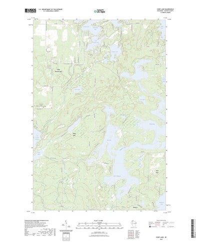 United States Geological Survey Chief Lake, WI (2023, 24000-Scale) digital map