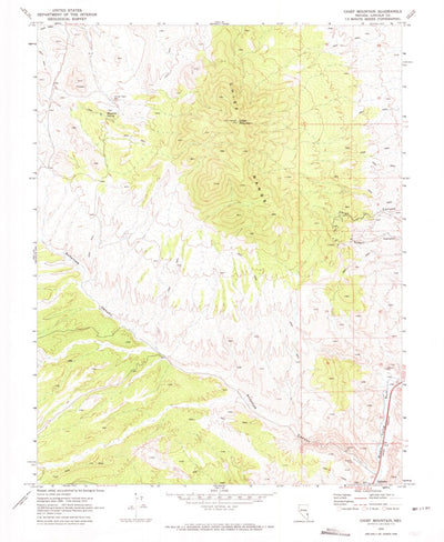 United States Geological Survey Chief Mountain, NV (1970, 24000-Scale) digital map