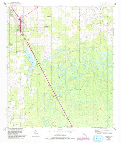 United States Geological Survey Chiefland, FL (1954, 24000-Scale) digital map