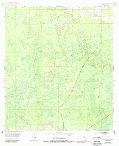 United States Geological Survey Chiefland SW, FL (1954, 24000-Scale) digital map