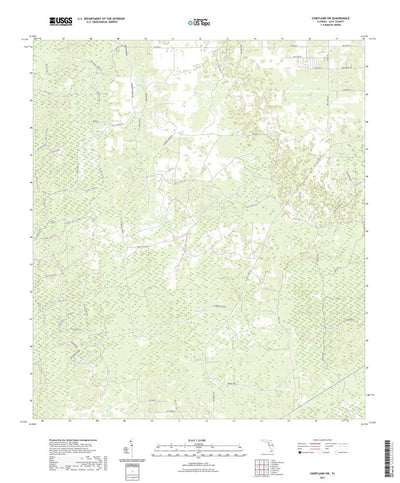 United States Geological Survey Chiefland SW, FL (2021, 24000-Scale) digital map