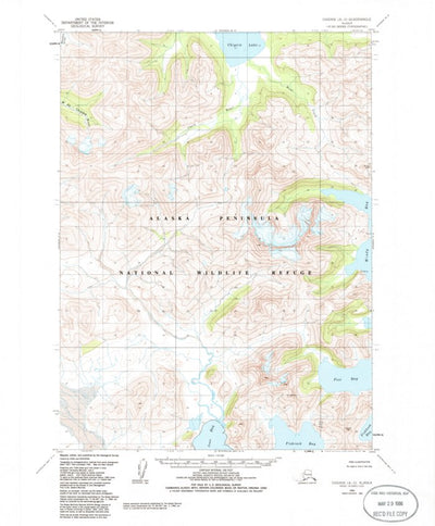 United States Geological Survey Chignik A-3, AK (1963, 63360-Scale) digital map