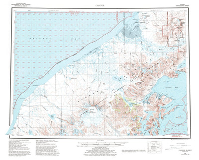 United States Geological Survey Chignik, AK (1963, 250000-Scale) digital map