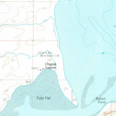 United States Geological Survey Chignik B-2, AK (1963, 63360-Scale) digital map