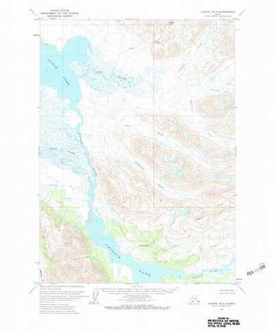 United States Geological Survey Chignik B-3, AK (1963, 63360-Scale) digital map