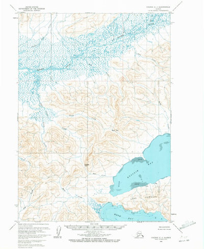 United States Geological Survey Chignik C-1, AK (1963, 63360-Scale) digital map
