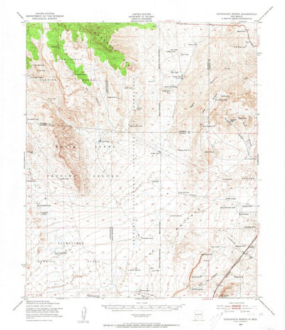 United States Geological Survey Chihuahua Ranch, NM (1948, 62500-Scale) digital map