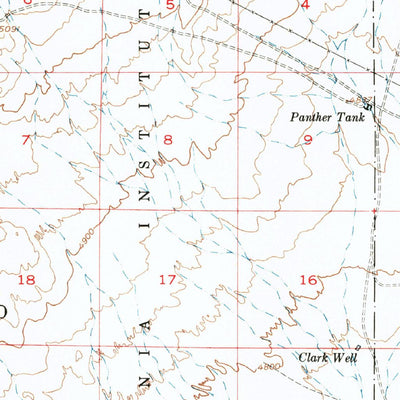 United States Geological Survey Chihuahua Ranch, NM (1948, 62500-Scale) digital map