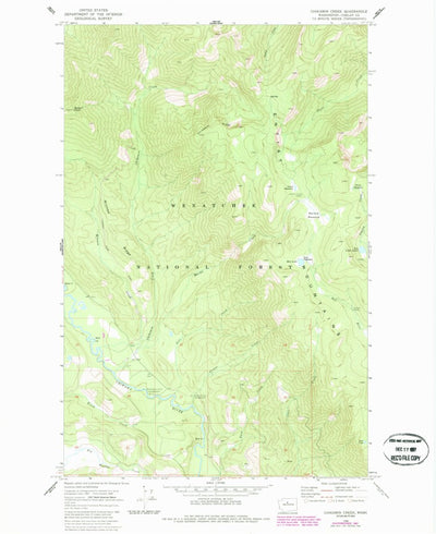 United States Geological Survey Chikamin Creek, WA (1968, 24000-Scale) digital map
