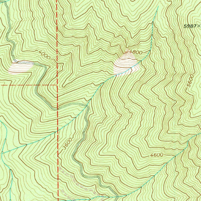 United States Geological Survey Chikamin Creek, WA (1968, 24000-Scale) digital map