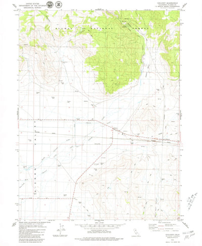 United States Geological Survey Chilcoot, CA (1979, 24000-Scale) digital map