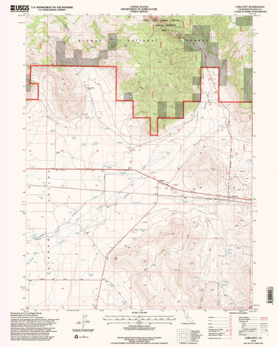 United States Geological Survey Chilcoot, CA (1994, 24000-Scale) digital map
