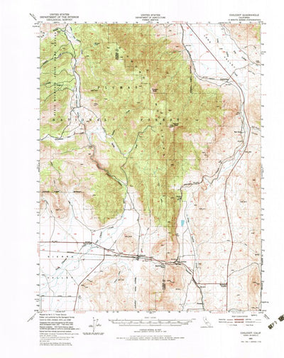 United States Geological Survey Chilcoot, CA-NV (1950, 62500-Scale) digital map