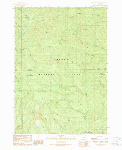 United States Geological Survey Chilcoot Mountain, OR (1989, 24000-Scale) digital map