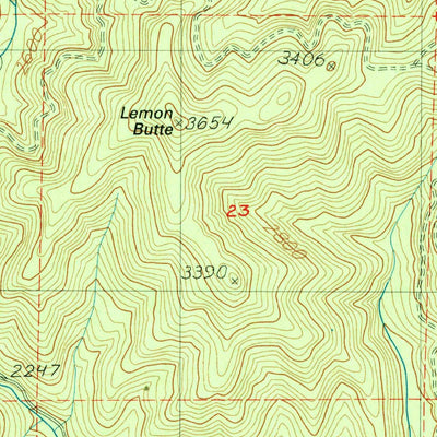United States Geological Survey Chilcoot Mountain, OR (1989, 24000-Scale) digital map