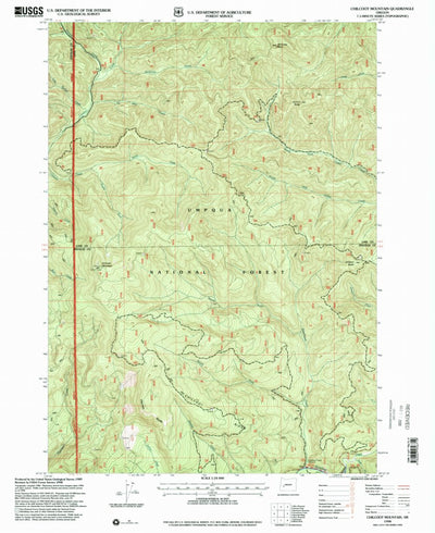 United States Geological Survey Chilcoot Mountain, OR (1998, 24000-Scale) digital map