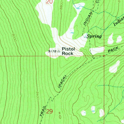 United States Geological Survey Chilcoot Peak, ID (1973, 24000-Scale) digital map