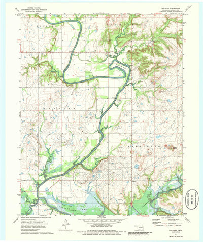 United States Geological Survey Childers, OK (1972, 24000-Scale) digital map
