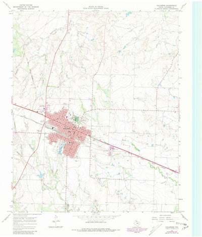 United States Geological Survey Childress, TX (1967, 24000-Scale) digital map