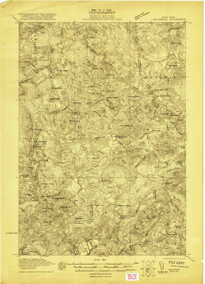 United States Geological Survey Childwold, NY (1921, 48000-Scale) digital map