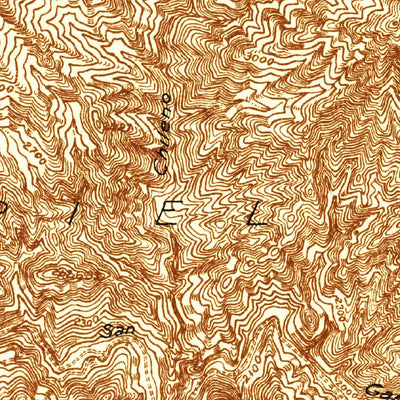 United States Geological Survey Chileno Canyon, CA (1934, 24000-Scale) digital map