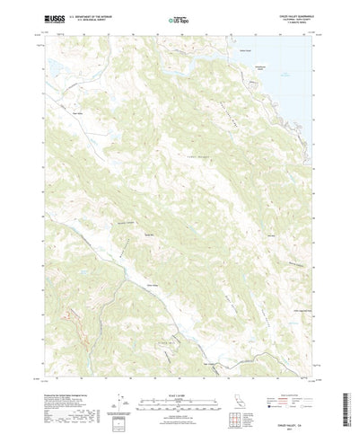 United States Geological Survey Chiles Valley, CA (2021, 24000-Scale) digital map