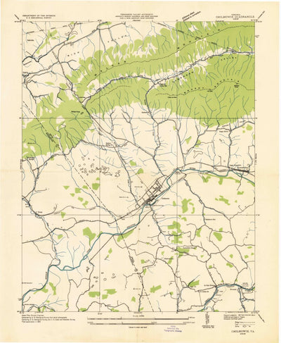 United States Geological Survey Chilhowie, VA (1935, 24000-Scale) digital map