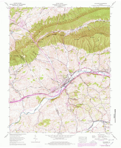 United States Geological Survey Chilhowie, VA (1958, 24000-Scale) digital map