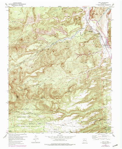 United States Geological Survey Chili, NM (1953, 24000-Scale) digital map