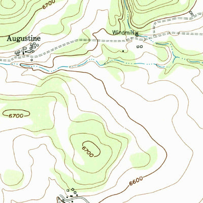 United States Geological Survey Chilili, NM (1954, 24000-Scale) digital map