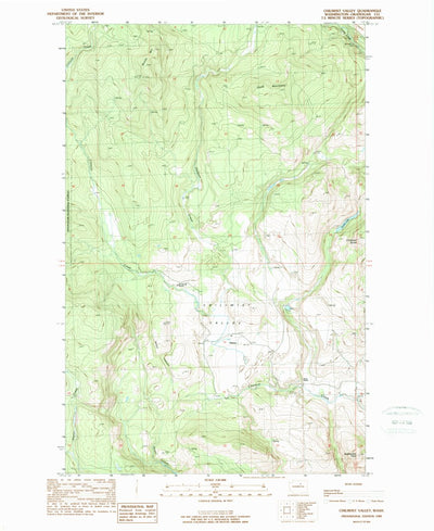 United States Geological Survey Chiliwist Valley, WA (1989, 24000-Scale) digital map