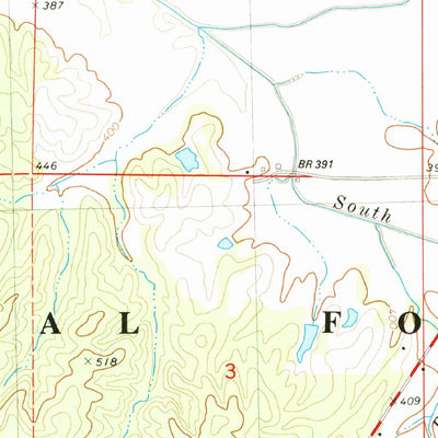 United States Geological Survey Chilli Creek, MS (1982, 24000-Scale) digital map