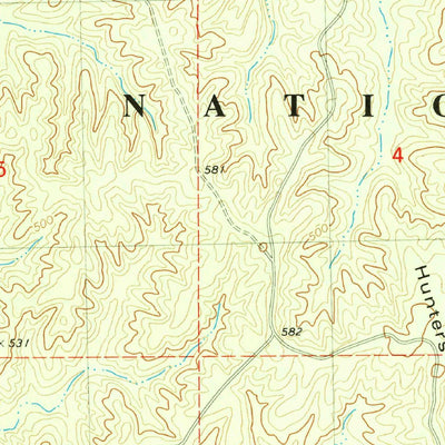 United States Geological Survey Chilli Creek, MS (1982, 24000-Scale) digital map