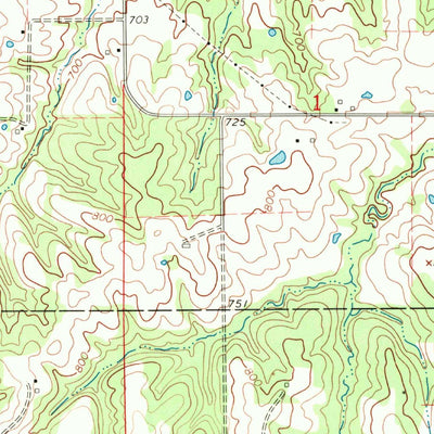United States Geological Survey Chillicothe, IA (1968, 24000-Scale) digital map