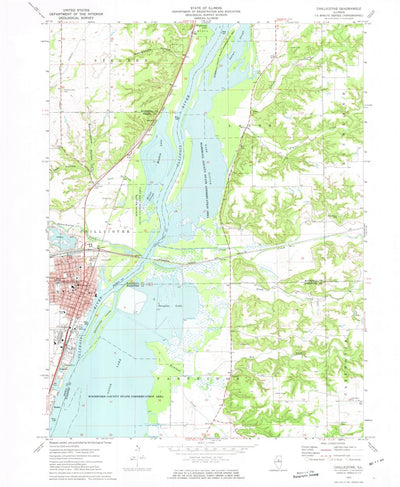 United States Geological Survey Chillicothe, IL (1972, 24000-Scale) digital map