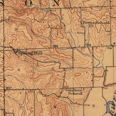 United States Geological Survey Chillicothe, MO (1923, 62500-Scale) digital map