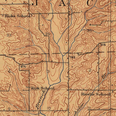 United States Geological Survey Chillicothe, MO (1923, 62500-Scale) digital map