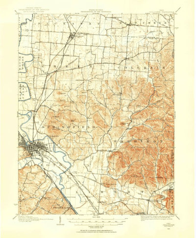 United States Geological Survey Chillicothe, OH (1906, 62500-Scale) digital map