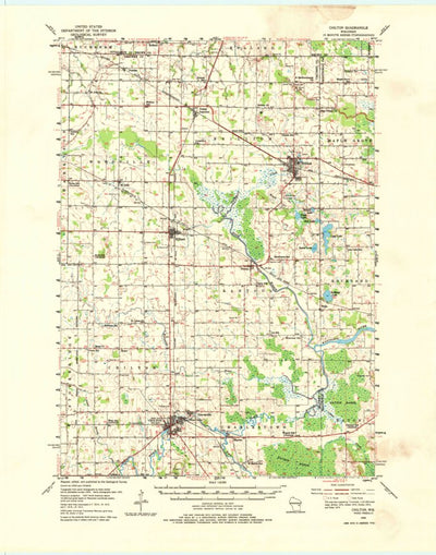 United States Geological Survey Chilton, WI (1954, 62500-Scale) digital map