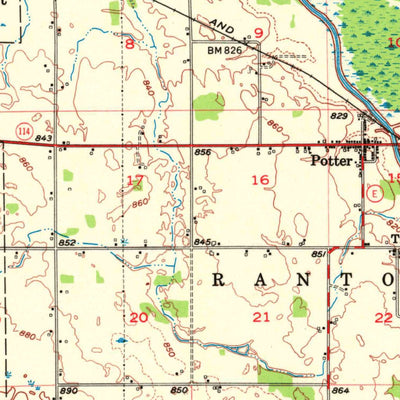 United States Geological Survey Chilton, WI (1954, 62500-Scale) digital map